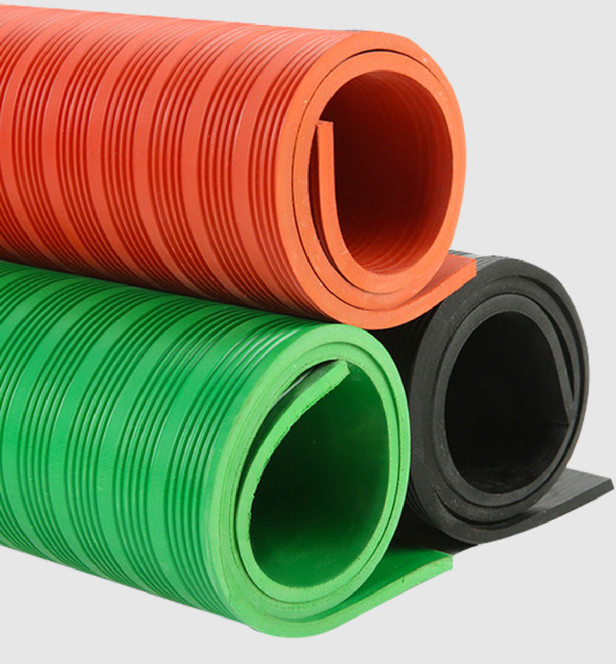 Fine and Wide Ribbed Rubber Flooring